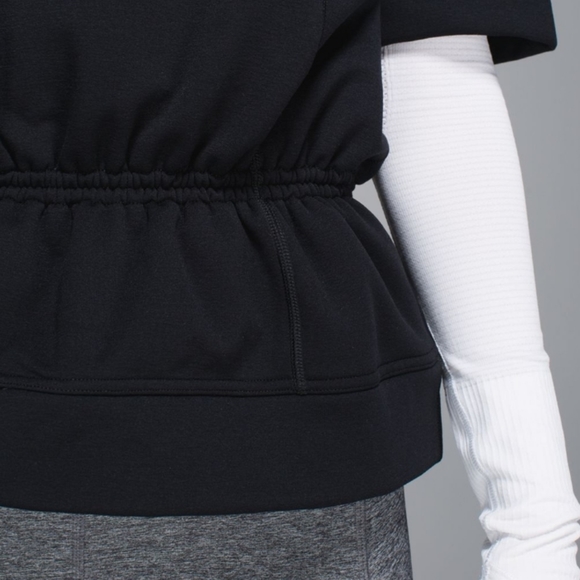 Lululemon black peblum top sweater - Picture 5 of 12